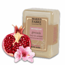 Marius Fabre Seife Granatapfel und Kirschblüte, mit Olivenöl und Sheabutter