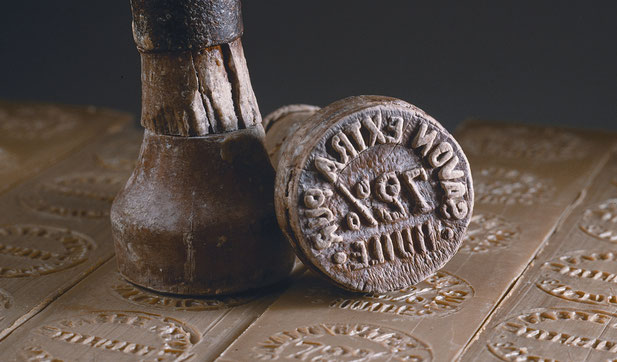 Tradition; Frankreich; Salon de Provence; Seifenherstellung; Marius Fabre; Stempel; Handarbeit